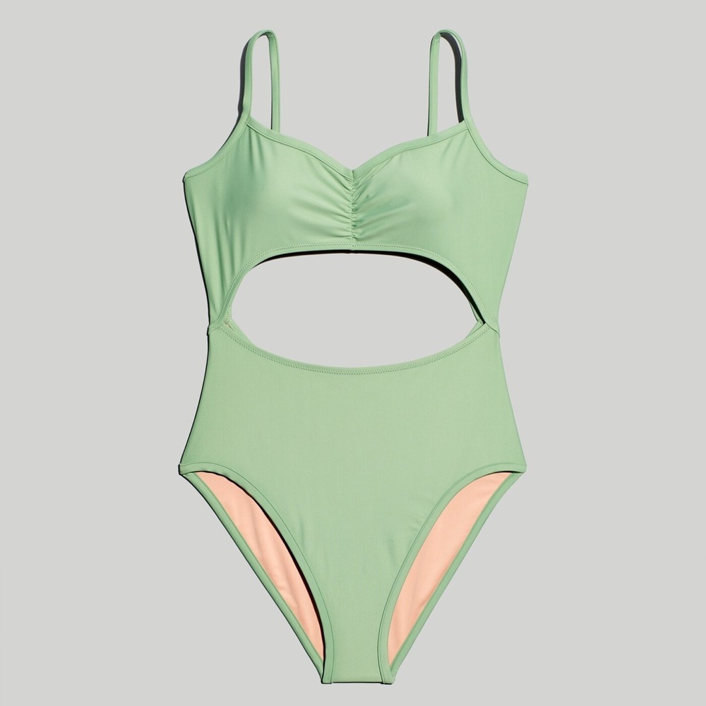 Madewell - Cinched Cutout One Piece Swimsuit - Medium